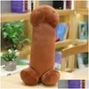 Animais de pelúcia divertidos kawaii longo pênis brinquedos travesseiro sexy macio engraçado almofada simation casa presente para namorada q0727 gota deliv otqtk