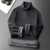 Men's Thermal Underwear Long Thermal Bottom T-shirt Warm Winter Underwear Thermo Fleece Clothes Autumn Thickened Men Pullover Tee Sleeve Slim Tops Base 231211