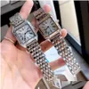 Andere Uhren Mode Marke Frauen Dame Mädchen Quadrat Arabische Ziffern Zifferblatt Stil Stahl Metall Gute Qualität Armbanduhr C65 Drop Lieferung Dhrtv