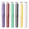 10 cores pentes de cabelo profissional barbeiro cabeleireiro escova de corte de cabelo anti-estático pro salão de beleza ferramenta de estilo x0770