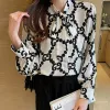 Women's Blouses Shirts Womens Blouses Shirts Spring Summer Womens Chic Printing Ladies Long Slve Tops Blusas MujerWomens