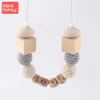 Teethers Toys Mamihome 100PCS 12MM Baby Wooden Teether English Letter Beads Food Grade Wood Teether DIY Nursing Necklace Children'S Goods Toys 231208