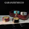 Garanzie Octagonal roundness French enamel high luxury fashionable temperament ring 231215