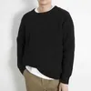 Men's Sweaters 2022 Winter Men's Thickened Wool Sweaters Round Neck Long Sleeve Knitting Loose Lazy Style Coats Solid Color Pullover Size S-3XLL231122