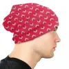 Berets Posie Pattern Geranium Skullies Beanies Caps Men Women Unisex Trend Winter Warm Knit Hat Adult Orla Kiely Bonnet Hats