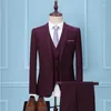 Męskie garnitury na zamówienie pana młodego sukienki ślubne Blezer Pants Business High-end Classic Spodni SA07-42599