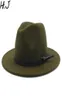 Feminino masculino lã vintage gangster trilby feltro fedora chapéu com aba larga cavalheiro elegante senhora inverno outono jazz bonés t2001186342014