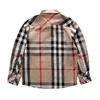 Toddler Boys Shirts Long Sleeve Plaid Shirt For Kids Spring Autumn Children Clothes Casual Shirts Tops 2-8 Years