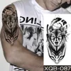 Temporary Tattoos Festival Dragon Tiger Cross Waterproof Tattoo Sticker Body Art India Fake Water Transfer Tatoo Women Men 231208