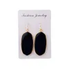 SEVENSTONE 2020 Neue Reiki Quarz Baumeln Mode Kristall Ohrringe Naturstein Schwarz Onyx Boho Ohrring Geschenke für Frauen Jewelry262r