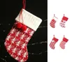 1pcs Kerstkousen Wollen Sokken Rood Wit Elanden Cadeauzakje Sieraden Breien Kerst Gebreide Kous Boom Hangend8719789