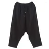 Men's Pants 2023 Harem Summer Yamamoto Style Hanging Crotch Dark Fashion Casual Large Size Seven