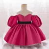 Meisjesjurken Roze jurk voor meisjes Peuter Elegant 1e verjaardagsfeestje Prinses Galajurk Kinderavond voor meisjes Bruiloftskostuums 231211