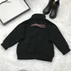 ニューキッズジャケットデザイナーウォームベイビーコートサイズ100-150幼児冬の服ロングスリーブジッパーチャイルドアウターウェアDec05