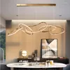 Hängslampor nordiska led cirkel ljuslampa för matsal kök guld/ros guld belysning lyster dekor hängande lampor fixtur