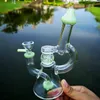 Glow in the dark Ball Hookahs Glass Bongs 4mm Mini Dab Rig showerhead perc 14.5mm Female Oil Rigs Water Pipes with Bowl XL-341
