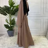 Plus Size Vestidos Moda Muçulmana Hijab Dubai Abaya Longo Dresse com Sashes Islam Roupas Africano para Mulheres Musulman Djellaba 231208