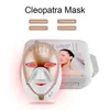 Face Massager PDT Led Mask Podynamic 8 color Cleopatra LED 630nm red light Smart Touch Neck Care Machine 231208