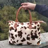 Sacs de voyage en peau de vache entière Sacs polochons léopard Fannal Sacs de sport de week-end imprimés de vache personnalisés DOM-1081405268f