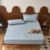 Ensembles de literie drap-housse matelassé 90x200, protège-matelas matelassé, mélange de poly/coton, housse pratique avec bord élastique