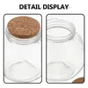 Vases Paper Stars Bottle Transparent Wishing Glass Food Containers Wooden Cork Design