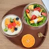 Bols Bol en verre transparent Salade polyvalente Fruits Mélange de céréales réutilisables de haute qualité pour accessoires de cuisine froide