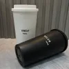 Garrafa de água de designer canecas preto branco carta impressão dupla camada caneca xícara de café 480ml