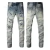 Amri Heren Jeans 2023 Heren Luxe Designer Denim Gaten Broek Modemerk Jean Biker Broek Herenkleding Heren 136 Amri Jeans