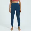 Lulu Designer Womens Align Leggings Top Lu Yoga膝の長さ女性ジムレギングハイウエストパンツエラスティックFIレディアウトドアスポーツLululemens Lemens 932