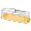 Dinnerware Sets 1 Set Of Butter Holder Box With Lid Cutting Server Case Storage Container
