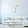 Wall Stickers 25pcs butterfly Mirror Sticker 3D DIY Acrylic Decor Art Decal for Home Room Decoration 231211