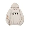 Kapşonlu Tasarımcı Erkek Hoody Hoodies Hoodie Essential Clothing Pullover Sweatshirts 1977 Erkek Adam Gevşek Uzun Kollu Kapşonlu Jumper Sulakları Lüks Kaput