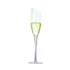 Vinglas med Crystal Glass Champagne Colorful Set med diamanter Home Par Goblet