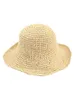 Szerokie brzegowe czapki kobiety wakacyjne podróże przenośne opadanie na świeżym powietrzu jesienne jesień retro składany ręcznie robiony słomkowy kapelusz przeciwsłoneczny plaża