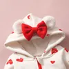 Rompers Winter Baby Cute Hooded Clothing Boys Girls Thick Warm Romper Autumn Unisex Infant Jumpsuits Spring Clothes 018M 231211