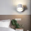 Настенный светильник, современные лампы для спальни, гостиной, регулируемое прикроватное освещение, фойе, проход, коридор, балкон, светодиодный светильник для чтения, 6pa