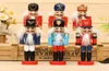 12 cm Nutcracker Wood Made Christmas Ornament Pure Manual Colored Ritning Walnuts Soldiers 12 PCSlot Creative Gift4871144