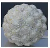 Hela underbara bröllop Brudbuketter Elegant Pearl Bride Bridesmaid Wedding Bouquet Crystal Sparkle Accept Custom9202306