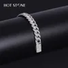 S925 Silber 6mm Hip Hop Schmuck vergoldete Iced Moissanit kubanische Gliederkette