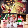 Christmas Toy Santa Claus Climbing Pärlor Musik Toy Gift Christmas Electric Toy Climbing Santa Claus Plush Doll T 231208