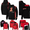 Moto Team 2023 Rider Number 1 Full Zip Hoodie Jacket Motorcycle Racing Heren Windjack Met Capuchon Mode Casual Sportjassen