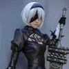 Cosplay Wigs Nier Automata 2B Yorha n ° 2 Type B Héroïne BOBE BOO Costume de cosplay résistant à la chaleur Bobo Wigl231212