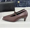 Dress Shoes Summer Ladies High Heels 2023 Comfortable Texture Exquisite Women Pumps Handmade Manufacture Pointed Toe Single