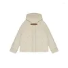 Trenchs de femmes manteaux Molan hiver femme veste rembourrée design beige vintage à capuche à manches longues chaud épaissir manteau femme chic outwear