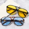 Fashion new double beam personalized Sunglasses ins style casual Sunglasses hip hop Sunglasses 1214
