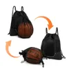 Outdoor-Taschen 5 Farben Kordelzug Basketball Rucksack Netztasche Fußball Fußball Volleyball Ball Aufbewahrungstaschen Outdoor-Sport Reisen Fitnessstudio Yoga 231212