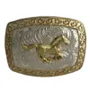 1 szt. Golden Horse Western Cowboy Belt Burza dla mężczyzn Hebillas Cinturon Jeans Belt Head Fit 4 cm szerokie pasy 2345