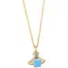 Designer New Necklace Light Luxury Blue Collar Chain Chain