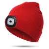 Kawałki rowerowe maski lekkiej czapki czapki USB Usb ręce za darmo z nocną latarką dla chłopca 231211