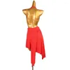 Stage Wear Red Latin Dance Competition Tassel Dress For Senior Performance Ballroom Costume Women Cocktail Female Sexy